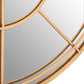 Radiant Round Golden Mirror