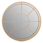 Radiant Round Golden Mirror