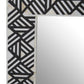 Chevron Rectangle Black & White Mirror