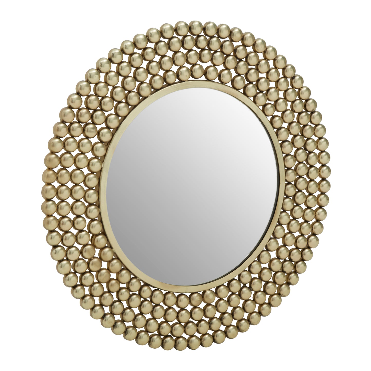 Radiance Round Golden Mirror