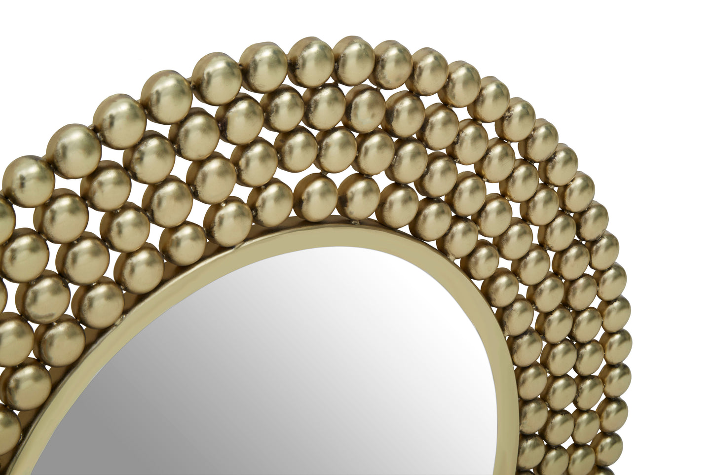 Radiance Round Golden Mirror