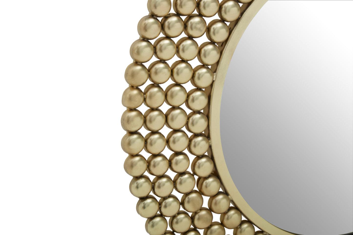 Radiance Round Golden Mirror