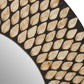 Vortex Round Black and Golden Mirror