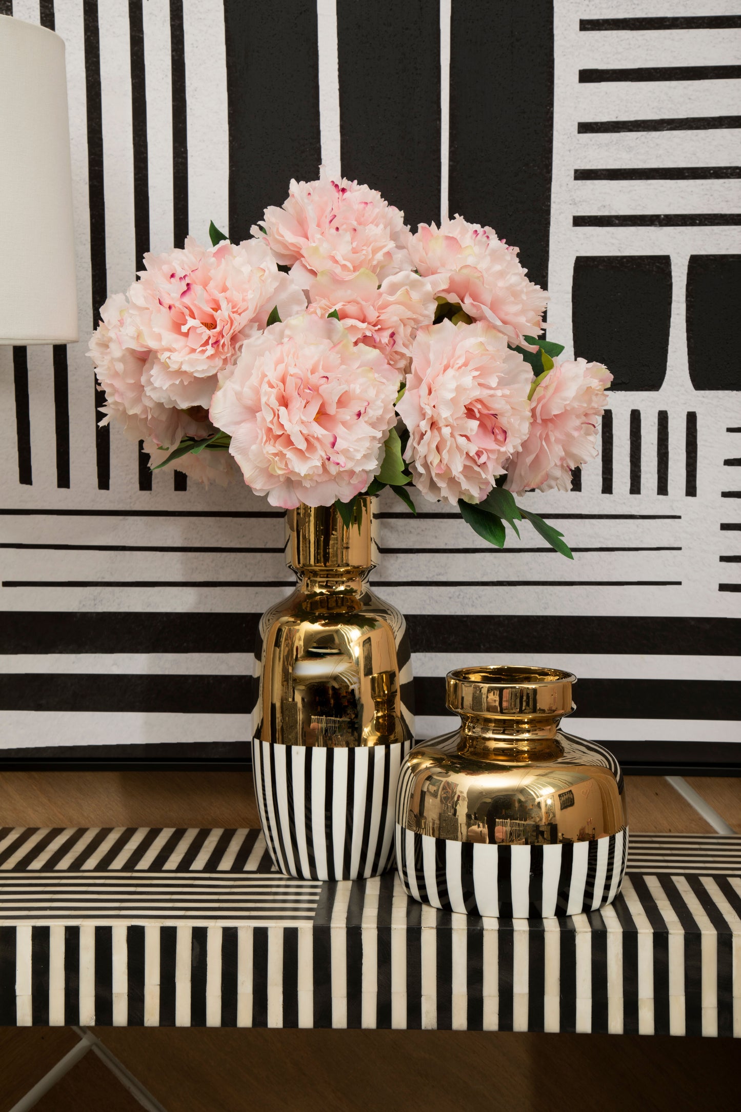 Imogen Golden Contemporary Vase