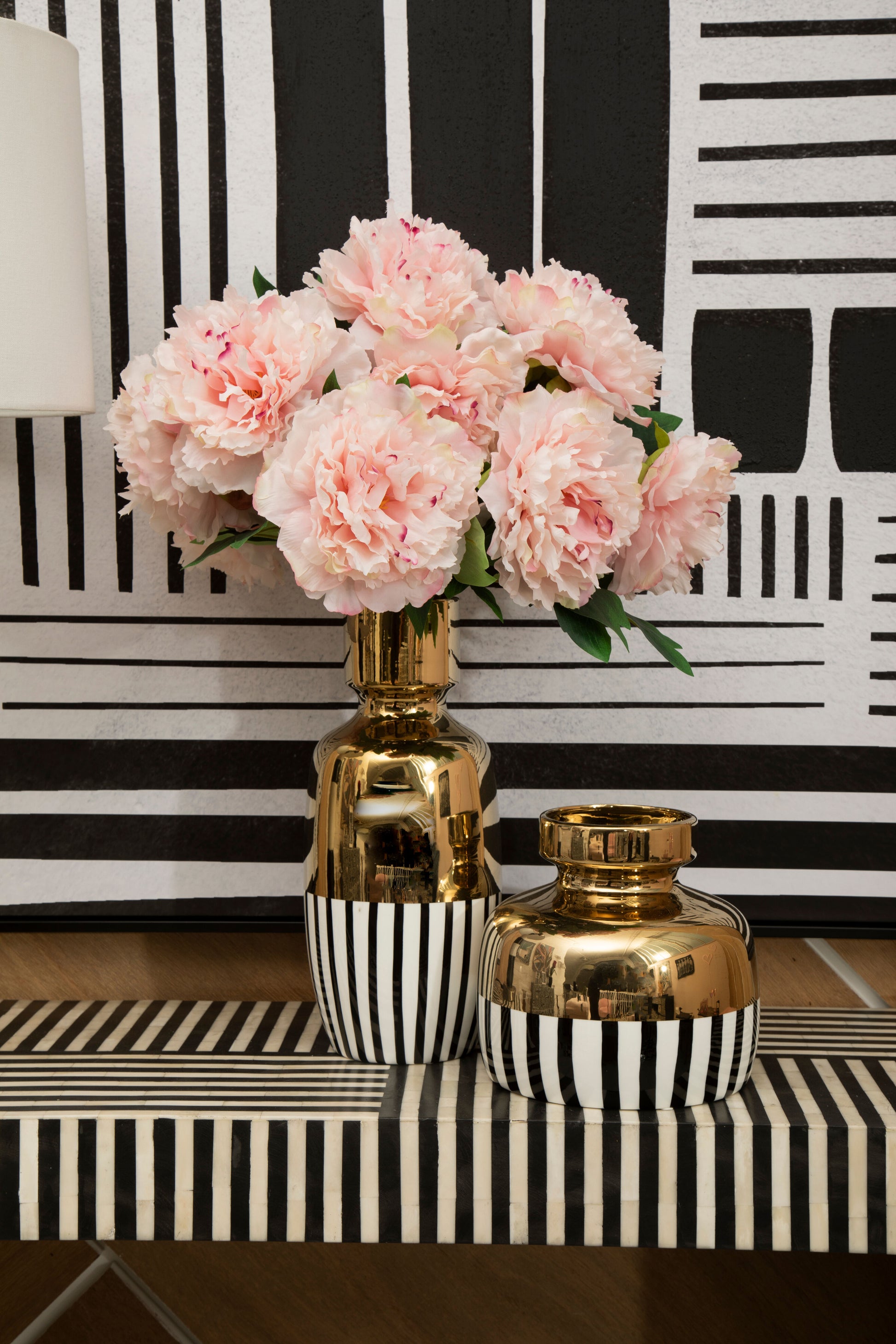Imogen Golden Contemporary Vase