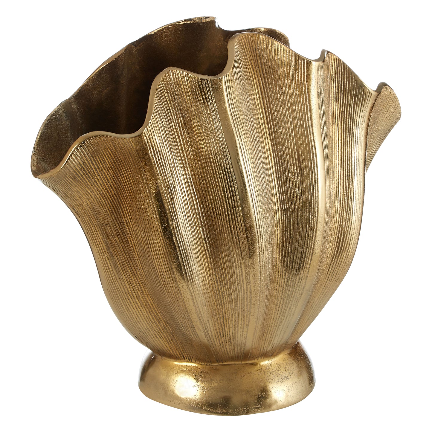 Penelope Golden Fluted Vase