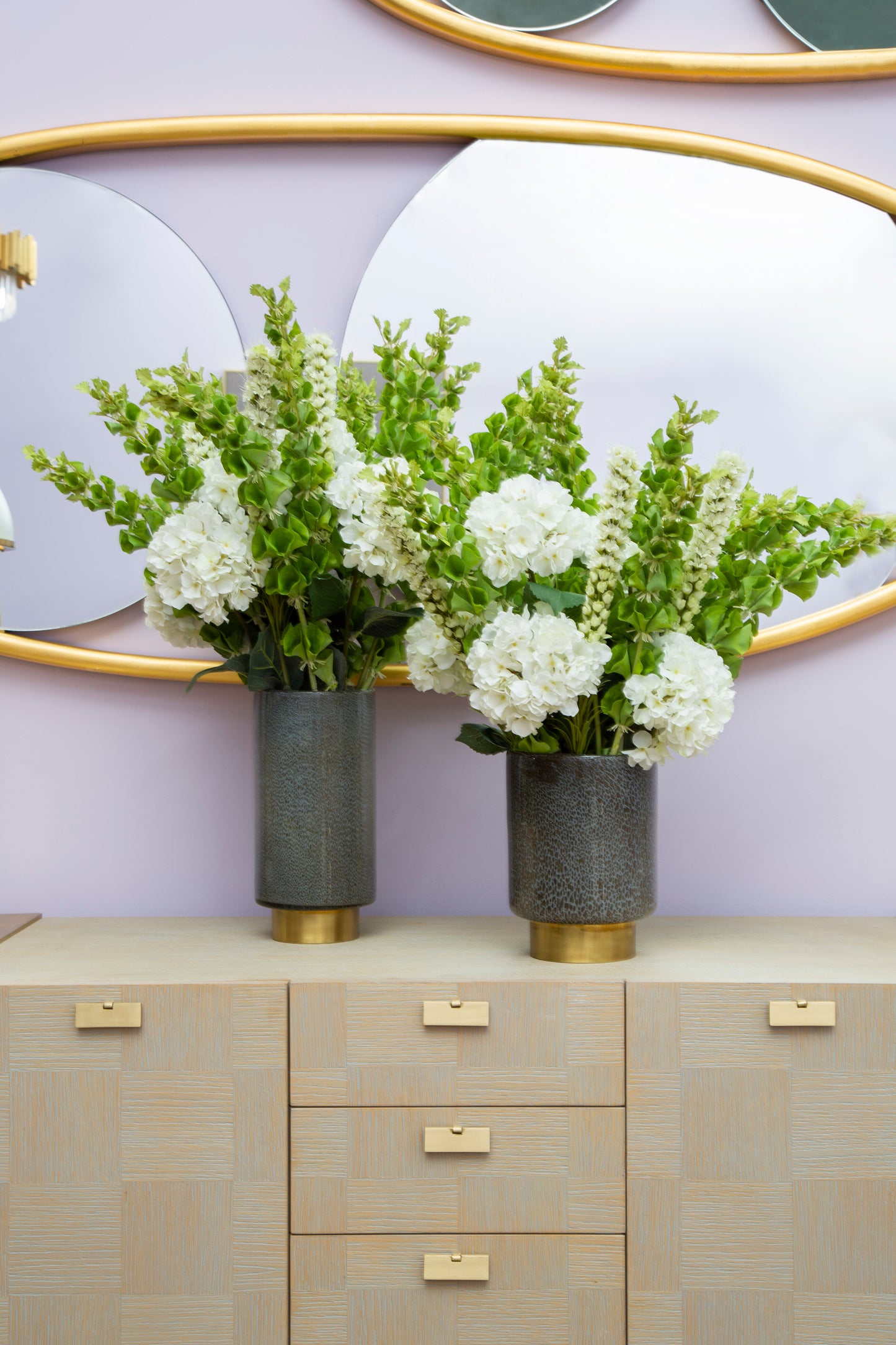 Clara Gold & Grey Vase