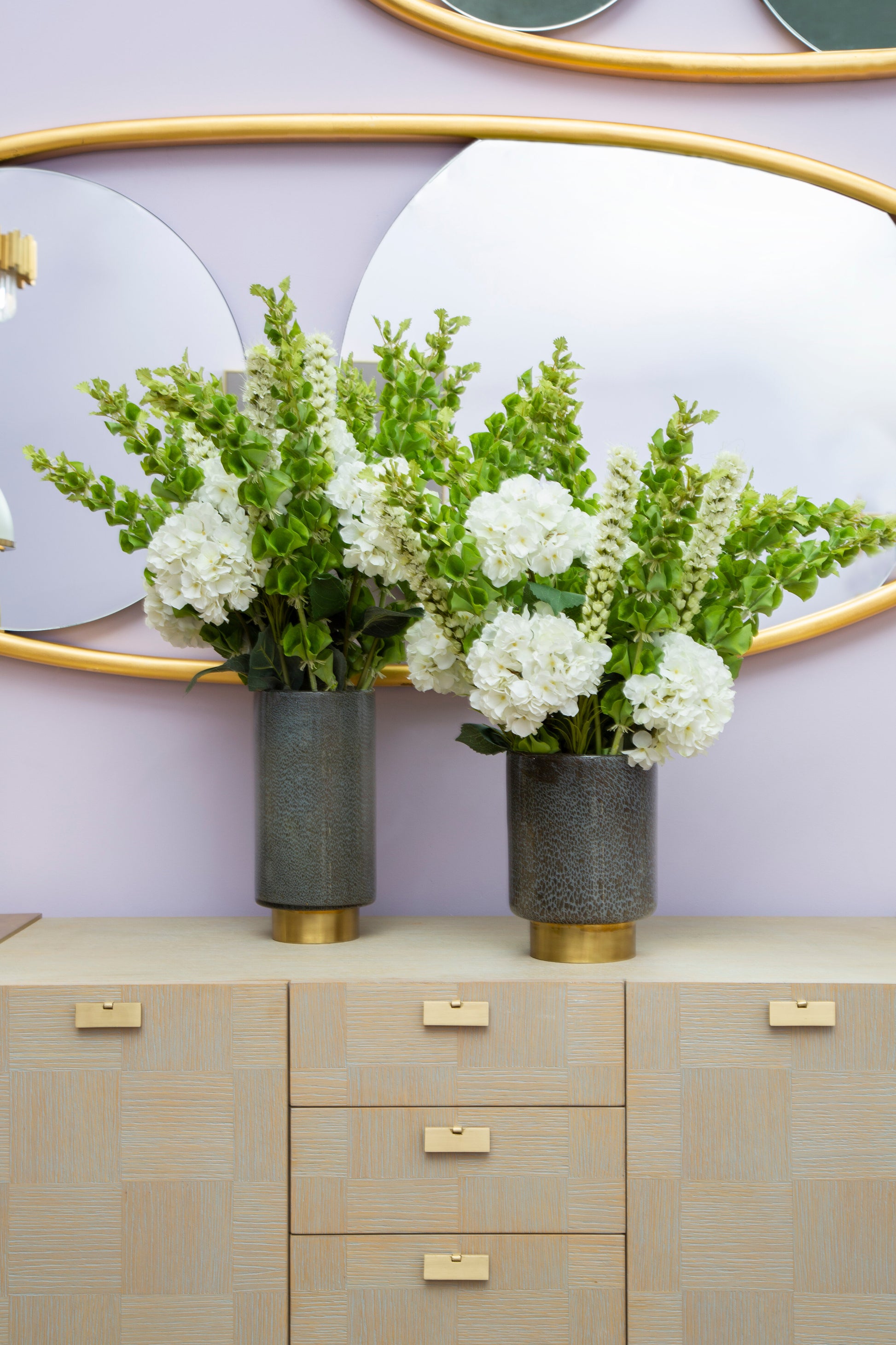 Clara Gold & Grey Vase