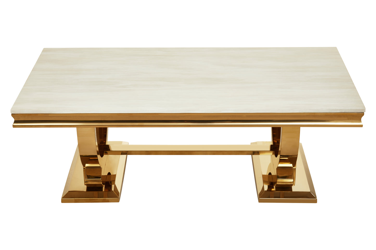 Miso Ivory White Rectangle Coffee Table
