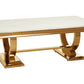 Miso Ivory White Rectangle Coffee Table