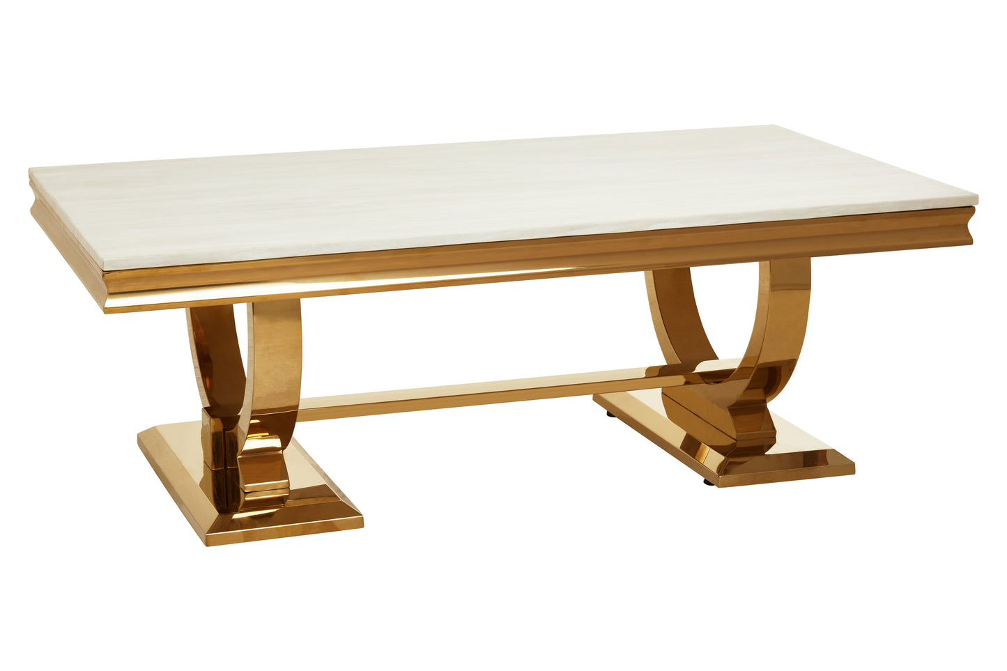 Miso Ivory White Rectangle Coffee Table