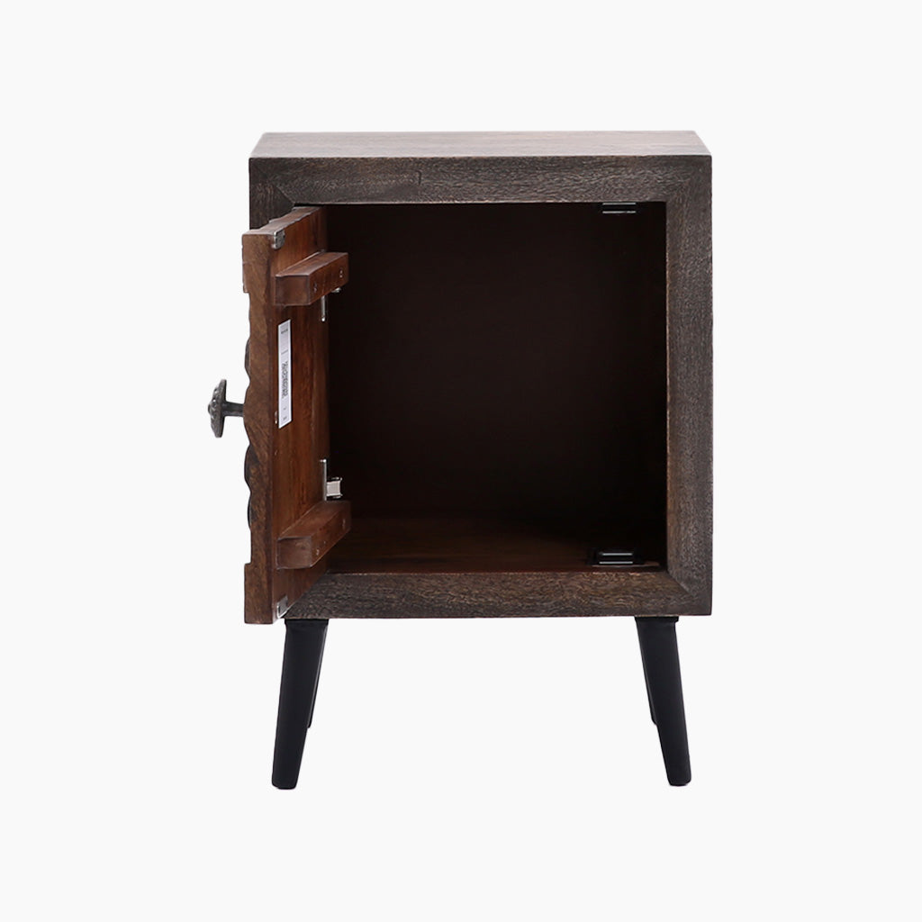 Sutton Handcarved Wooden Side Table
