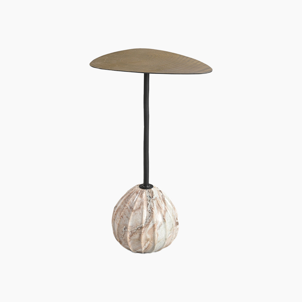 Arno 2X Marble & Iron Side Tables