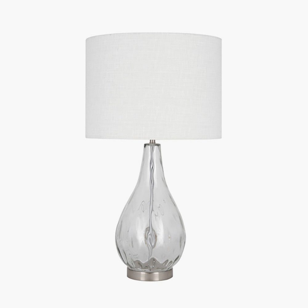 Charlotte Clear Glass Table Lamp 69cm