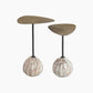 Arno 2X Marble & Iron Side Tables