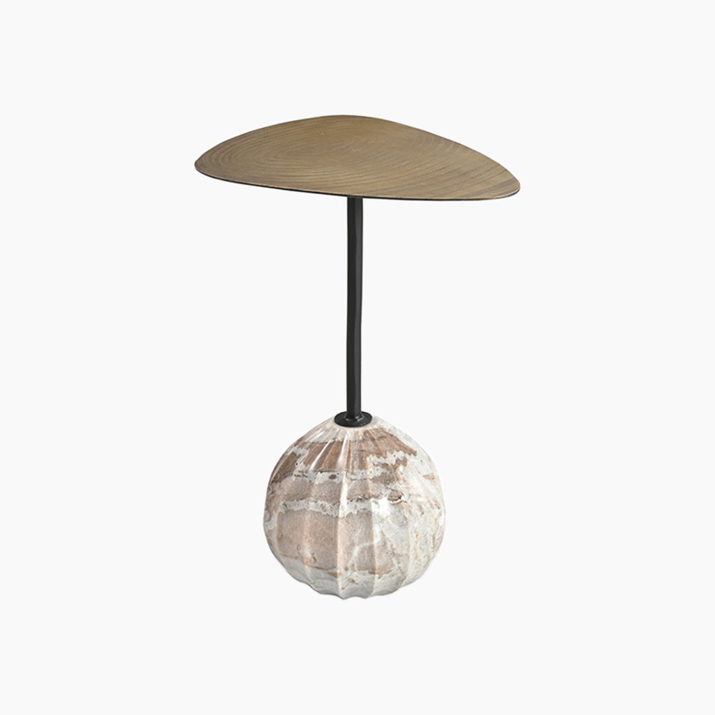 Arno 2X Marble & Iron Side Tables