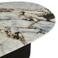 Rhythm Marble Oval Coffee Table