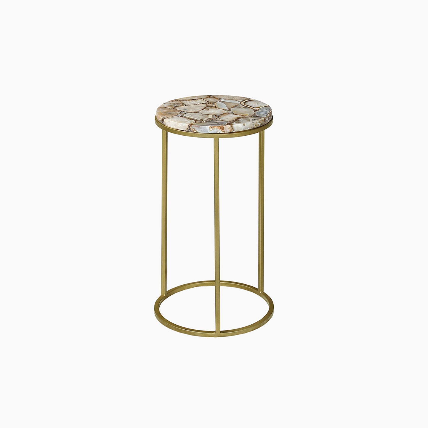Perry Stone Top Contemporary Side Table