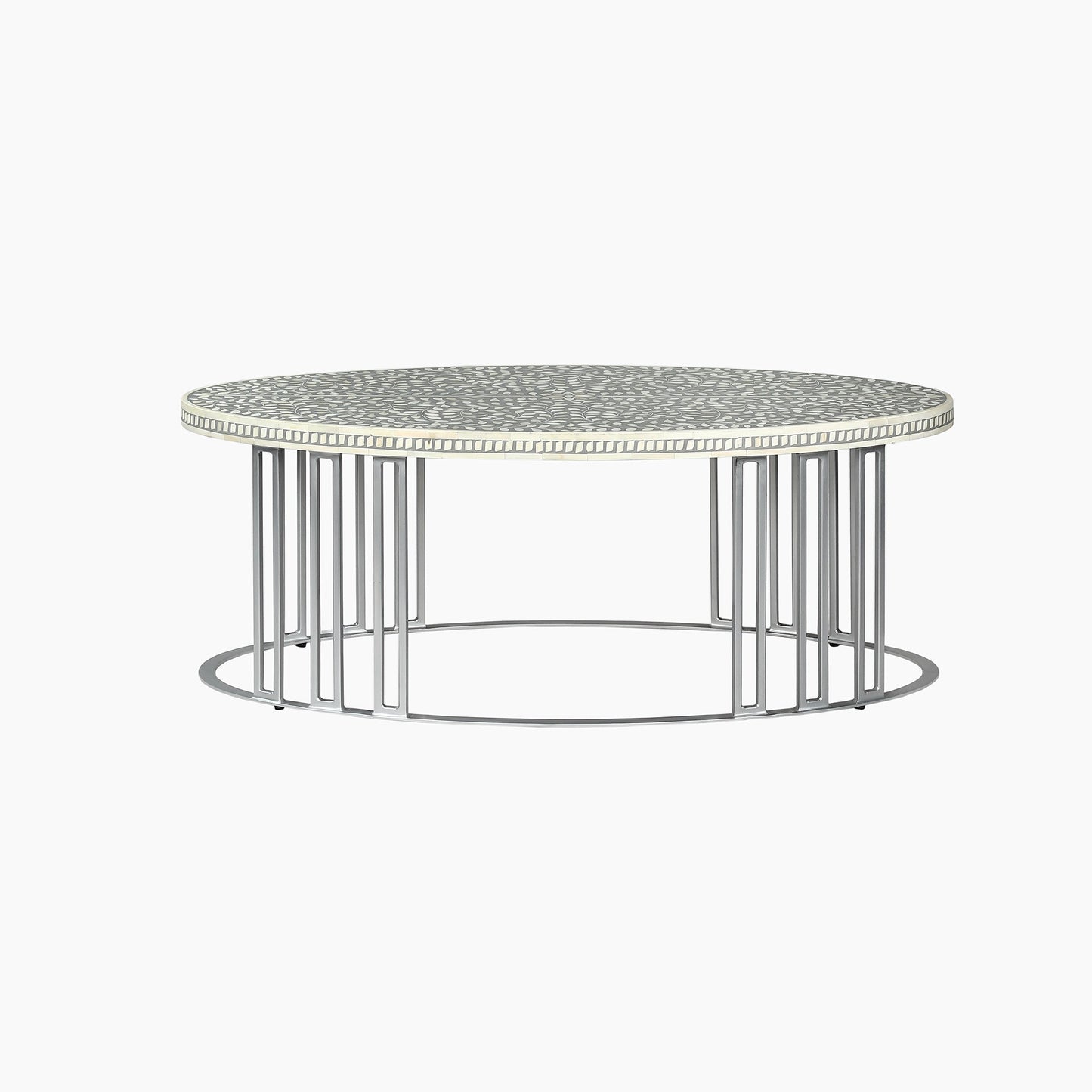 Equilibrium Bone Inlay Round Coffee Table