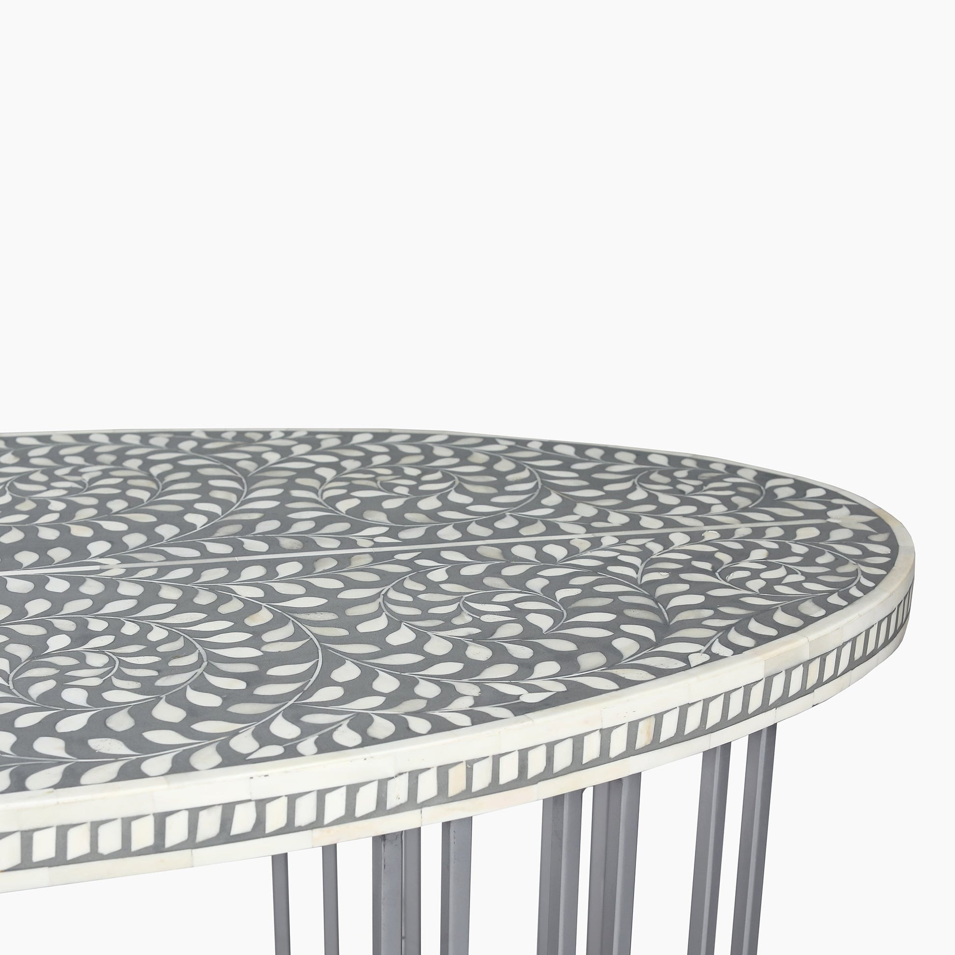 Equilibrium Bone Inlay Round Coffee Table