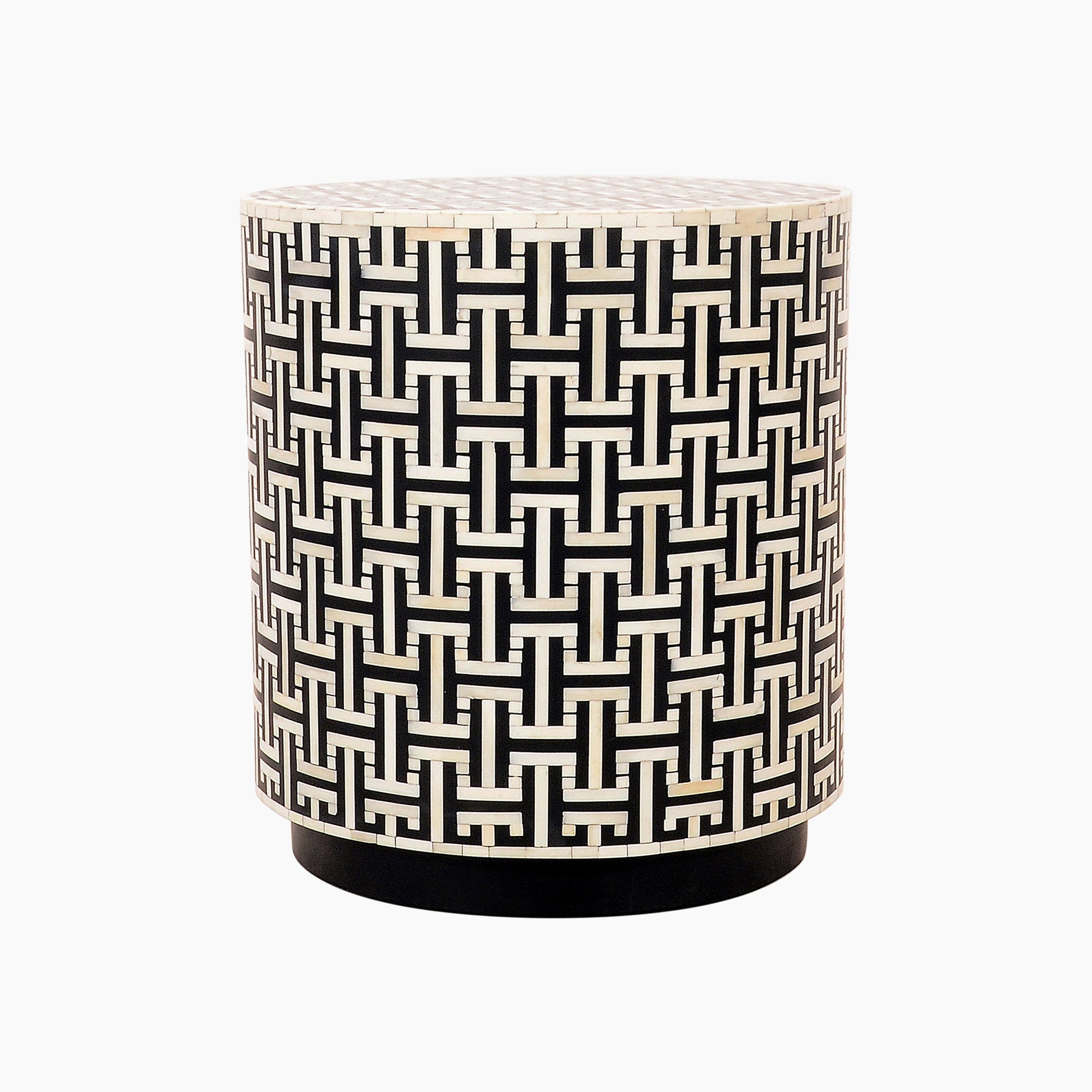 Indus Bone Inlay Round Side Table