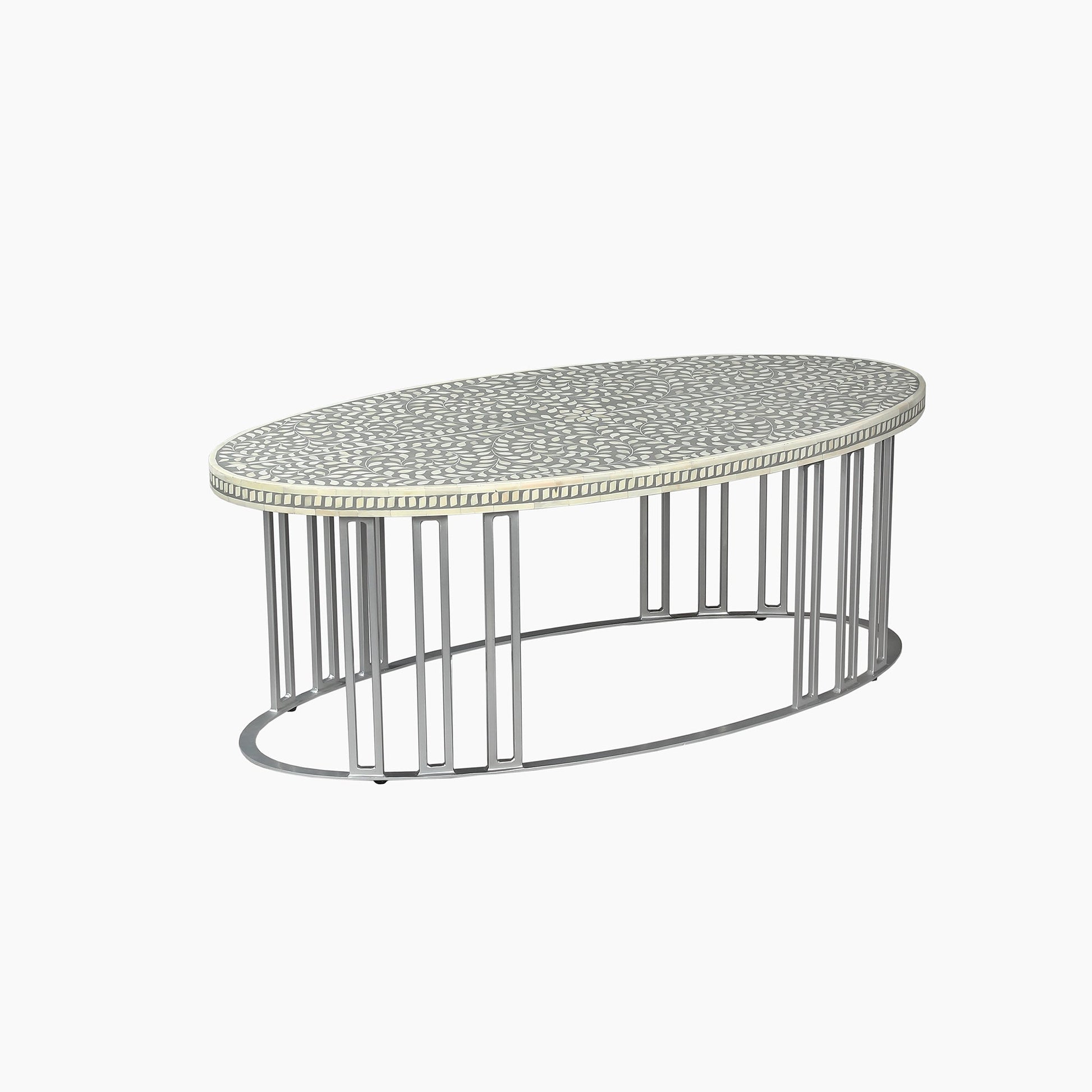 Equilibrium Bone Inlay Round Coffee Table