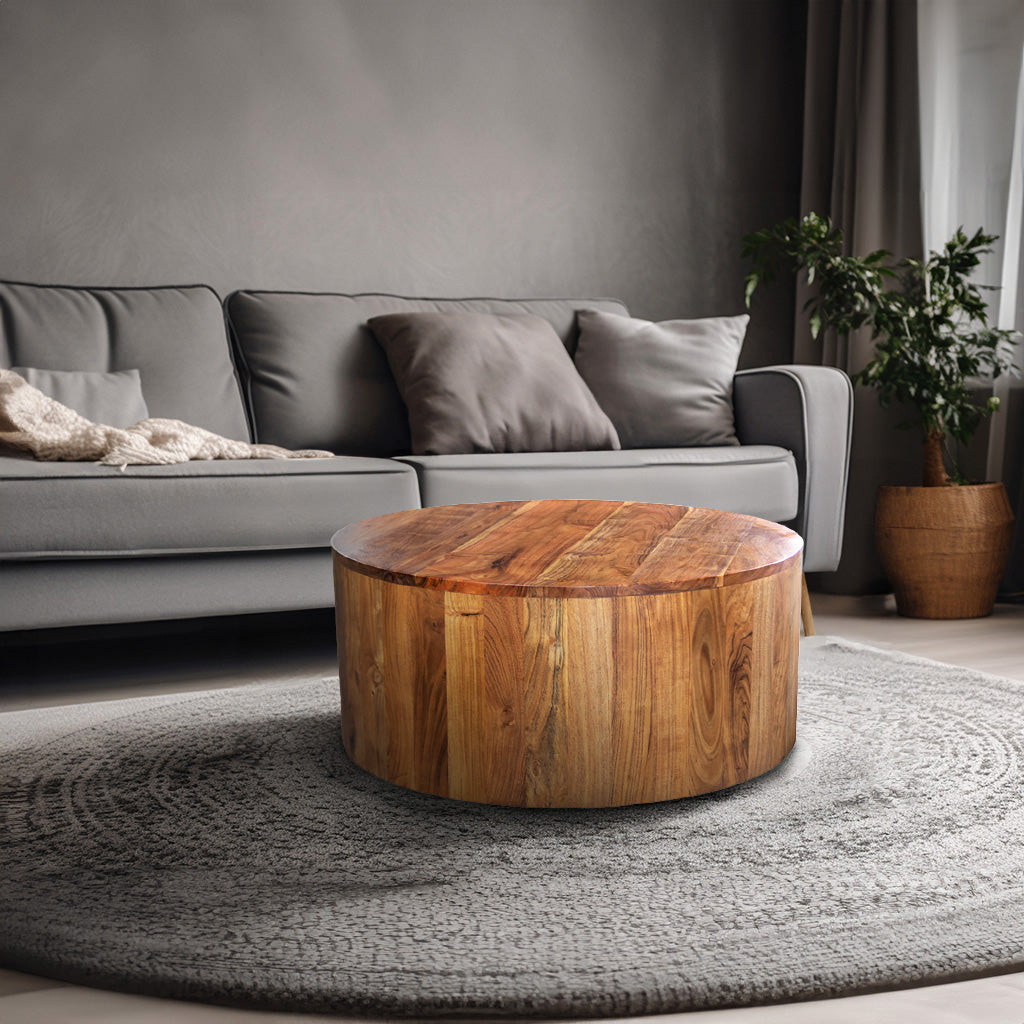 Terra Wooden Round Coffee Table
