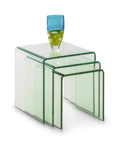 Nantle Bent Glass Nesting Side Tables