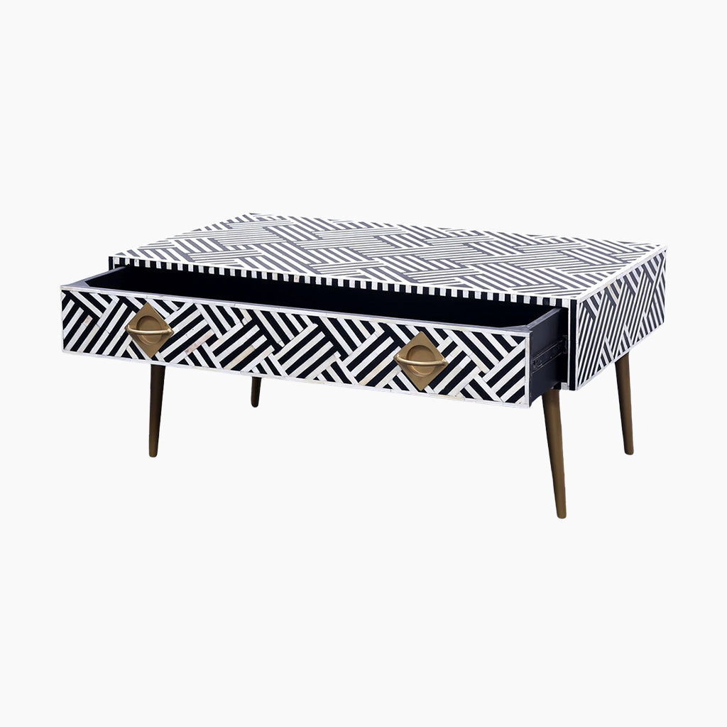 Weston Bone Inlay Rectangle Coffee Table