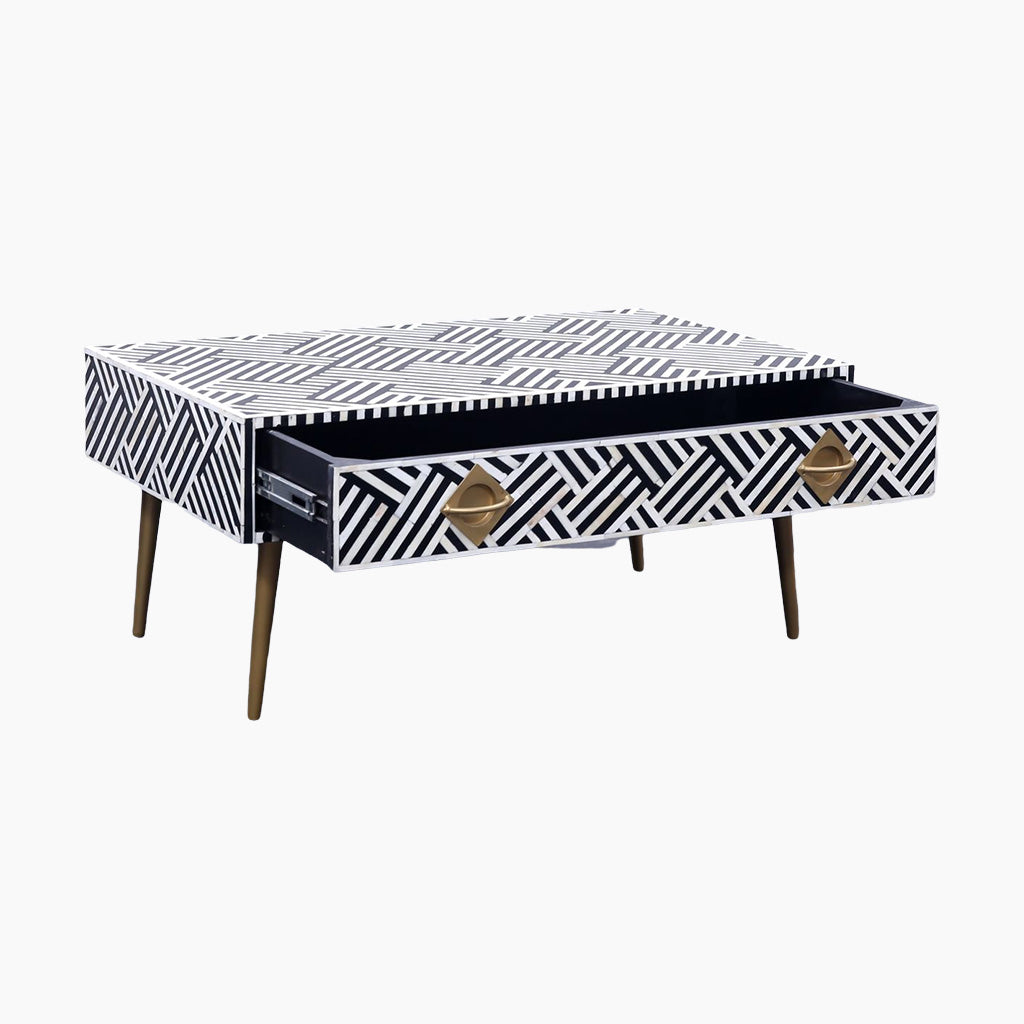 Weston Bone Inlay Rectangle Coffee Table