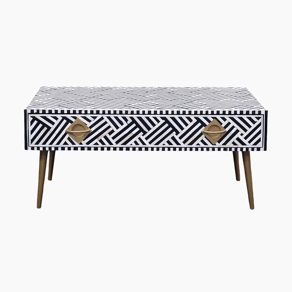 Weston Bone Inlay Rectangle Coffee Table