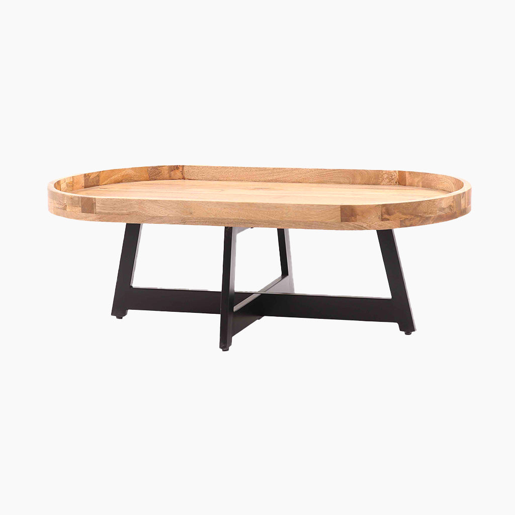 Bishop Modern Oval Coffee Table