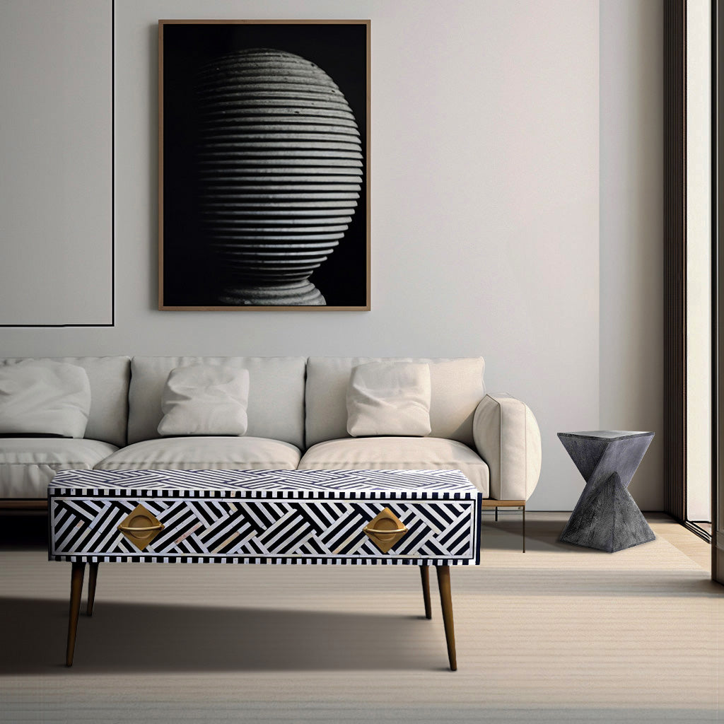 Weston Bone Inlay Rectangle Coffee Table
