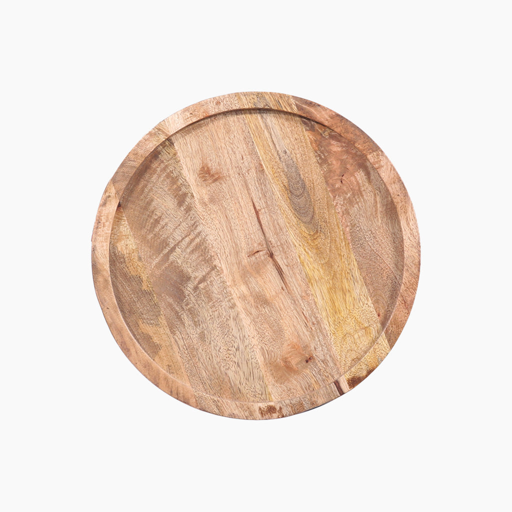 Ensemble Wooden 3x Round Side Tables