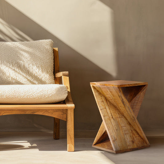 Zephyr Wooden Square Side Table