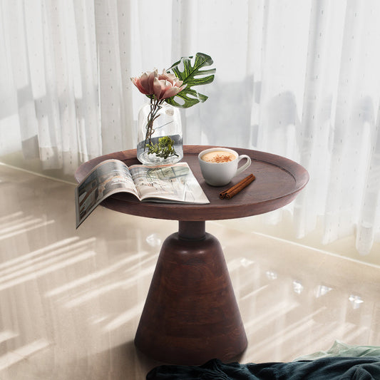 Pyrus Wooden Round Side Table