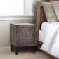 Sutton Handcarved Wooden Side Table