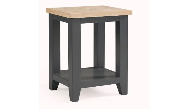 Lassen Oak & Grey Side Table