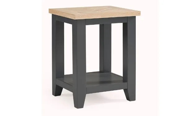 Lassen Oak & Grey Side Table