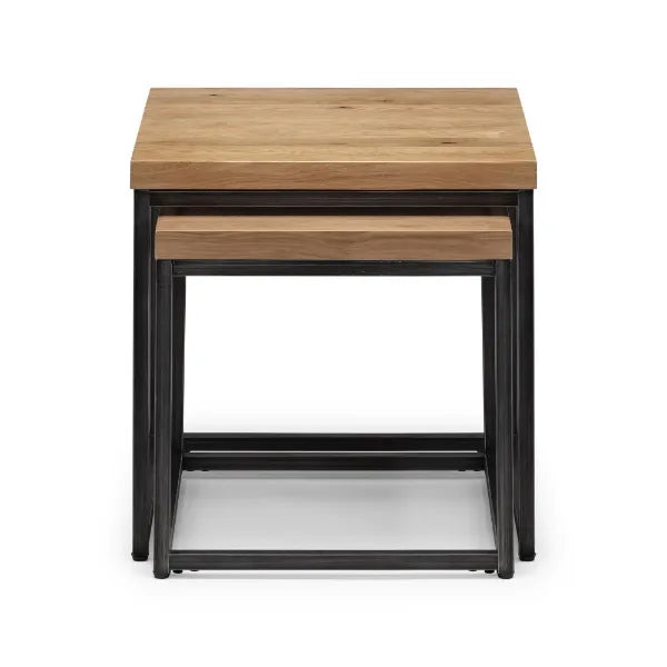 Clee Oak Nesting Side Tables