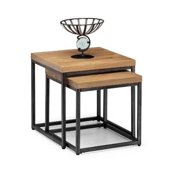 Clee Oak Nesting Side Tables