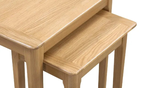 Nevis Oak Nesting Side Tables