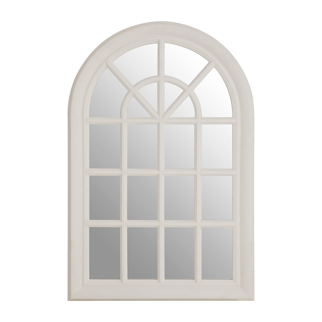 Haven Arched White Mirror