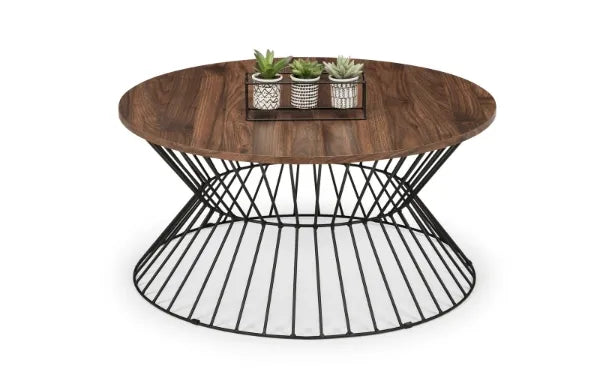 Kamet Walnut Round Coffee Table