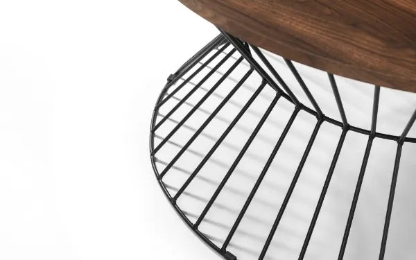 Kamet Walnut Round Coffee Table