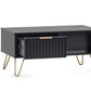 Helicon Black & Golden Coffee Table