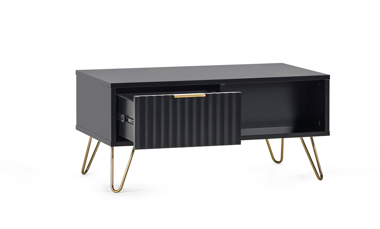 Helicon Black & Golden Coffee Table