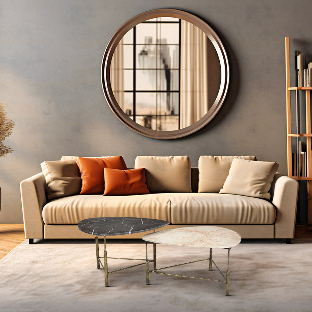 Duality Marble 2x Tringle Coffee Table