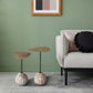 Arno 2X Marble & Iron Side Tables