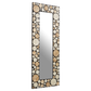 Allure Rectangular Black White and Golden Mirror